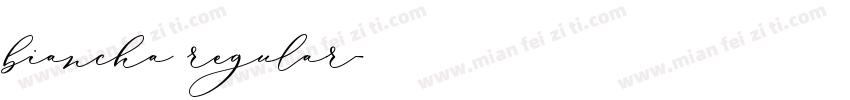 biancha regular字体转换